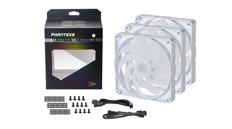 Phanteks SK PWM Fan 140mm D-RGB White