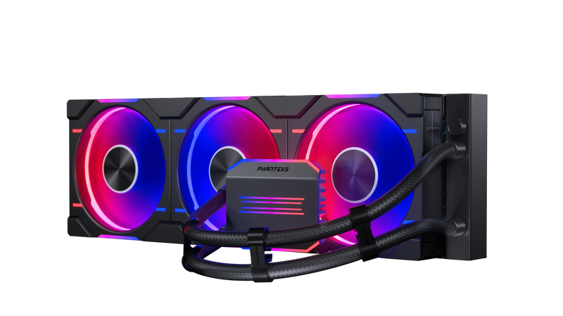 Phanteks Glacier One D30 Premium DRGB All in One Liquid CPU Cooler, DRGB Pump Cap Design