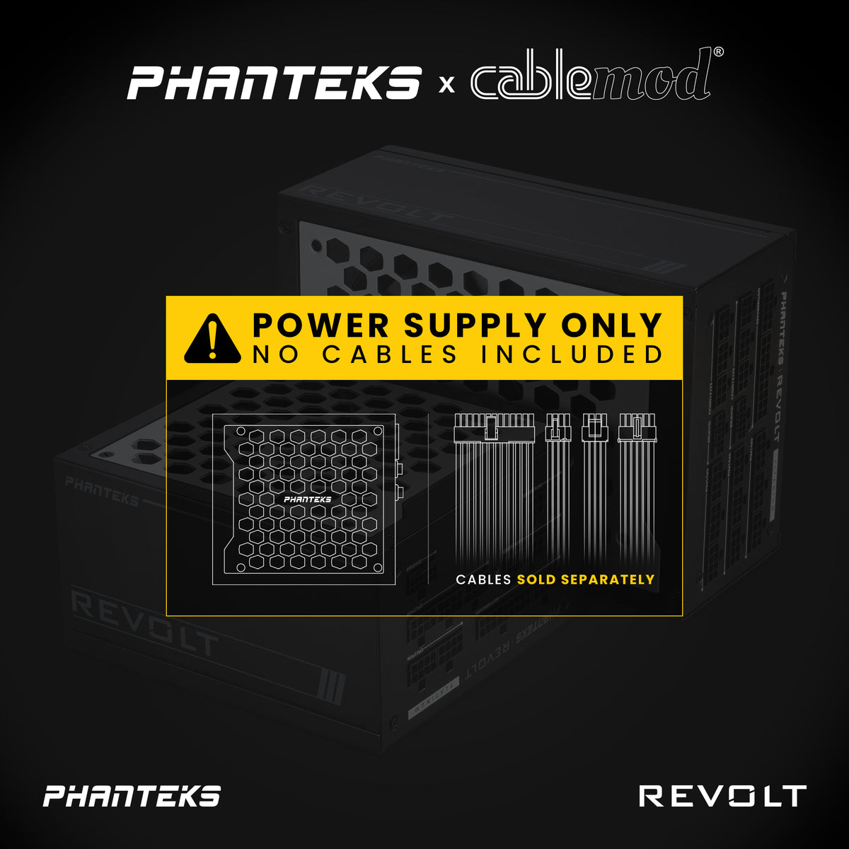 Phanteks Revolt 80PLUS Platinum, ATX 3.0, PCIe 5.0, Fully Modular, Pow