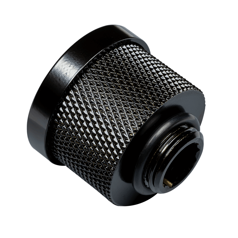 Glacier EZ-Fit F16G1/4, 16mm Soft and Hard Tube Fitting, Push-In EZ-Fit System, G1/4 thread, Black