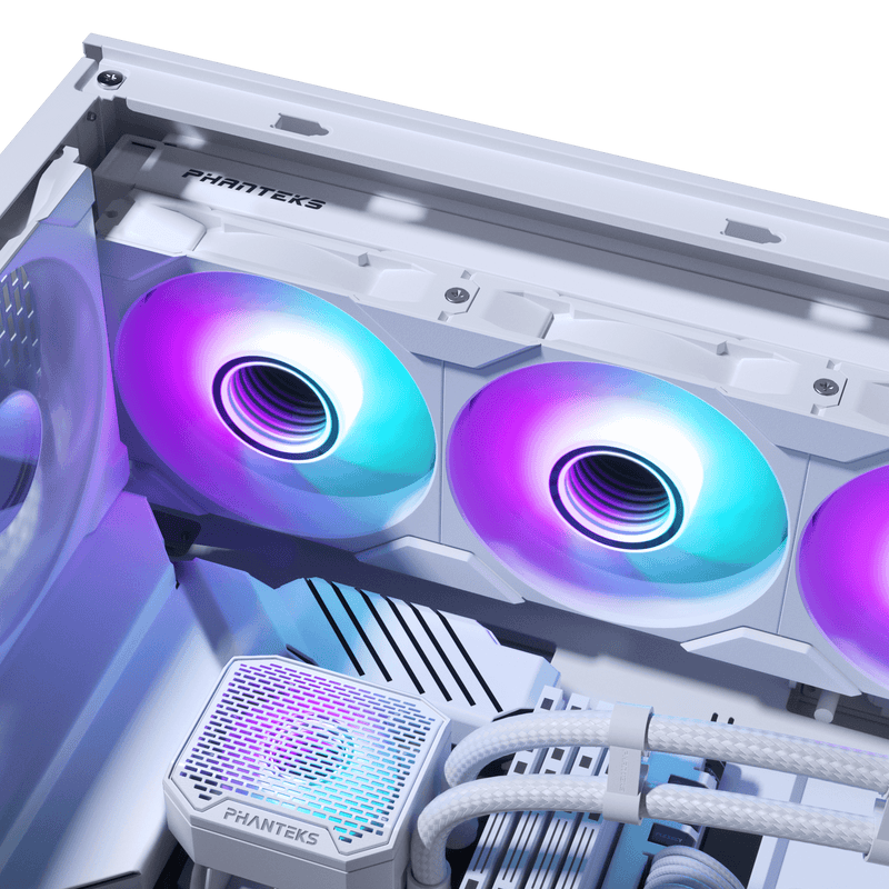 Phanteks Glacier One 360M25 G2 All in One Liquid CPU Cooler, Black, RGB Pump Cap Design, 3x Performance 120mm M25 G2 PWM RGB Fans, for Intel LGA 1700, 1200, 115x and AMD AM4/AM5 sockets