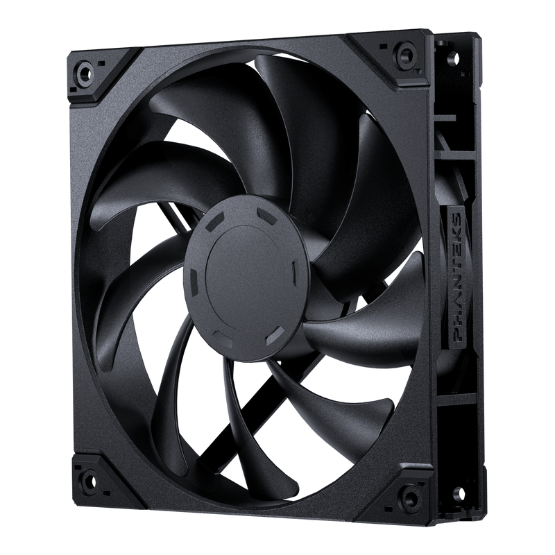 Phanteks M25-140 Gen2 High Performance Cooling Fan, Daisy-chain Unified Fan Frame, Integrated D-RGB Lighting, Black