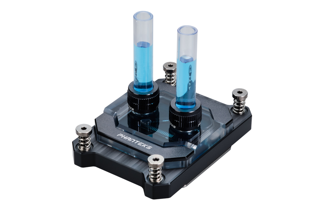 Phanteks Glacier C370A CPU Water Block for AMD Sockets AM4 and AM5, Pure Copper Base, Digital-RGB Lighting