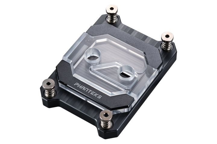 Phanteks Glacier C370A CPU Water Block for AMD Sockets AM4 and AM5, Pure Copper Base, Digital-RGB Lighting