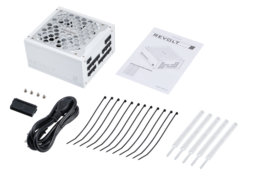 Revolt 80PLUS Platinum White, ATX 3.0, PCIe 5.0, Fully Modular, Power Supply Unit Only