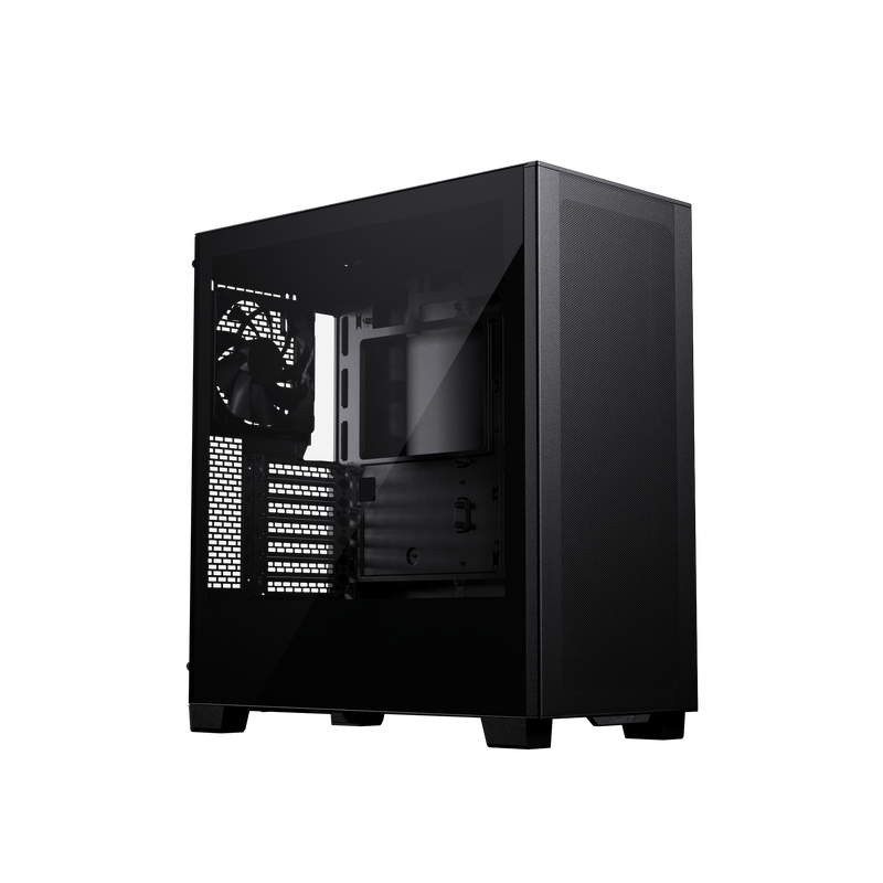 Phanteks XT Pro, Mid-Tower Gaming Chassis, High Airflow Performance Mesh, Tempered Glass Window, 1x M25-120 Black fan included,  Black 